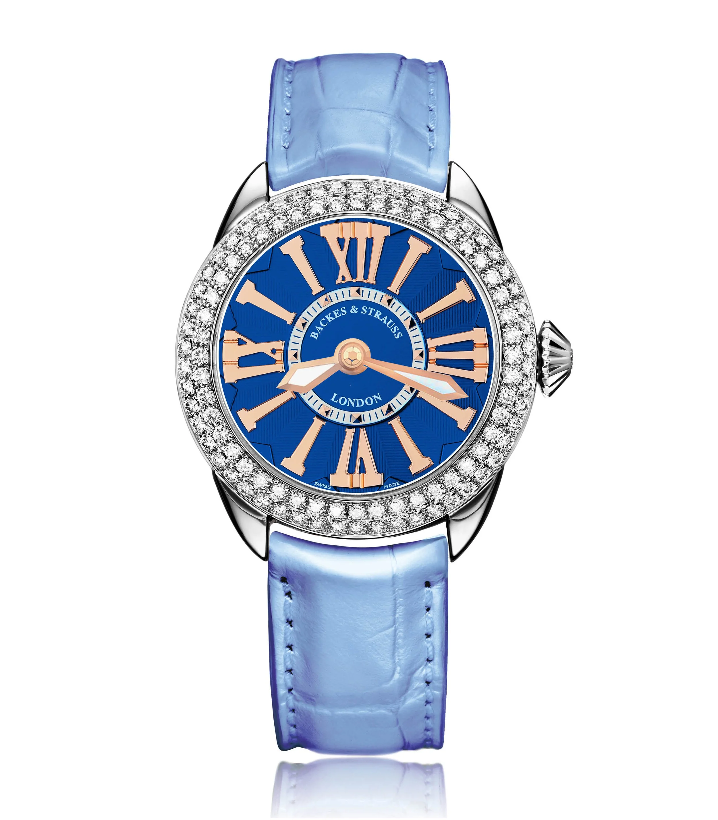 Piccadilly 33 Steel 33 mm Round Stainless Steel Luxury Diamond